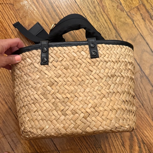 Sacai Black and Tan Woven Tote Bag - Picture 3 of 5